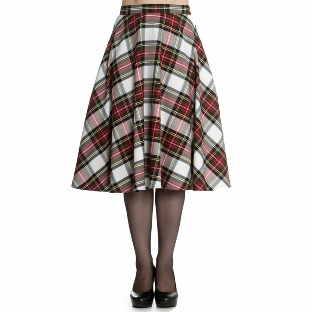 Hell Bunny Doralee Tartan Plus Size Skirt